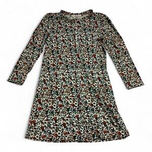 Peruvian Connection Floral Long-Sleeve A-Line Dress M